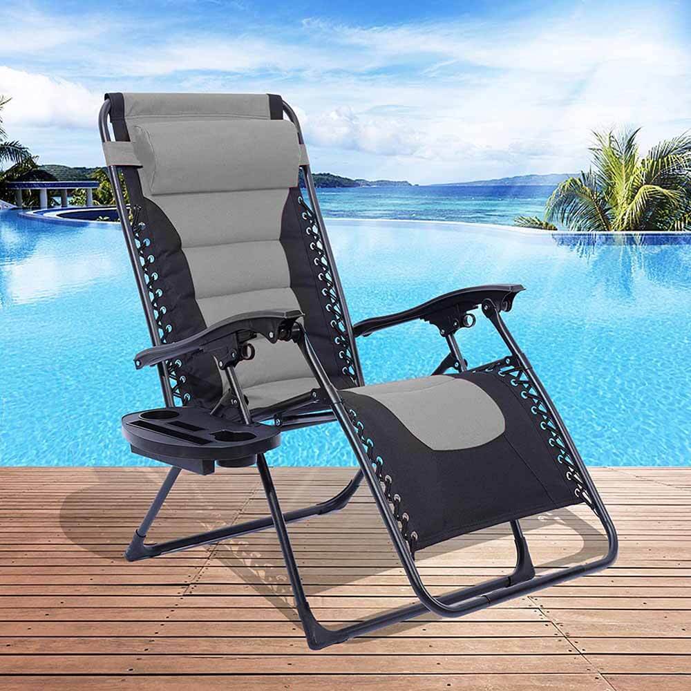 Delux Zero gravity chair, multi-color-gray - TrendFynd