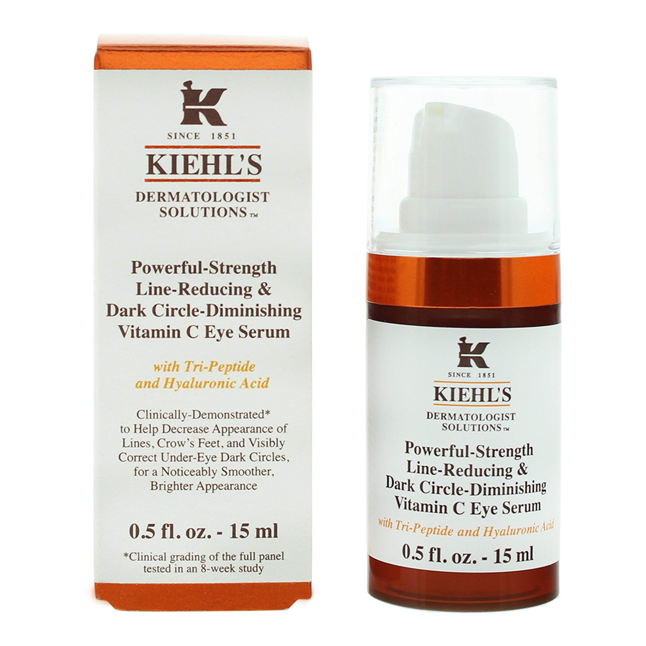 Kiehl's Powerful Strength Line-Reducing & Dark Circle-Diminishing Vitamin C Eye Serum - TrendFynd