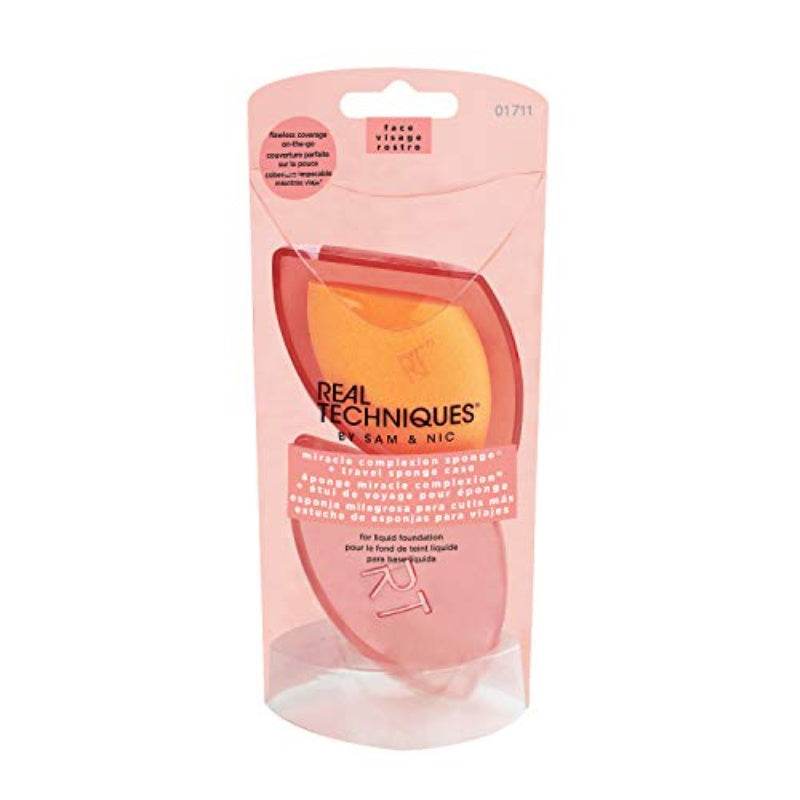 Real Techniques Base Miracle Complexion Sponge Gift Set Sponge + Travel Case - TrendFynd