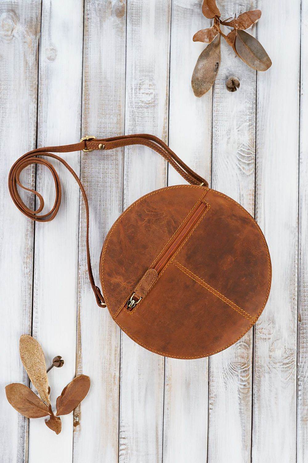 Natural leather bag Galanter - TrendFynd