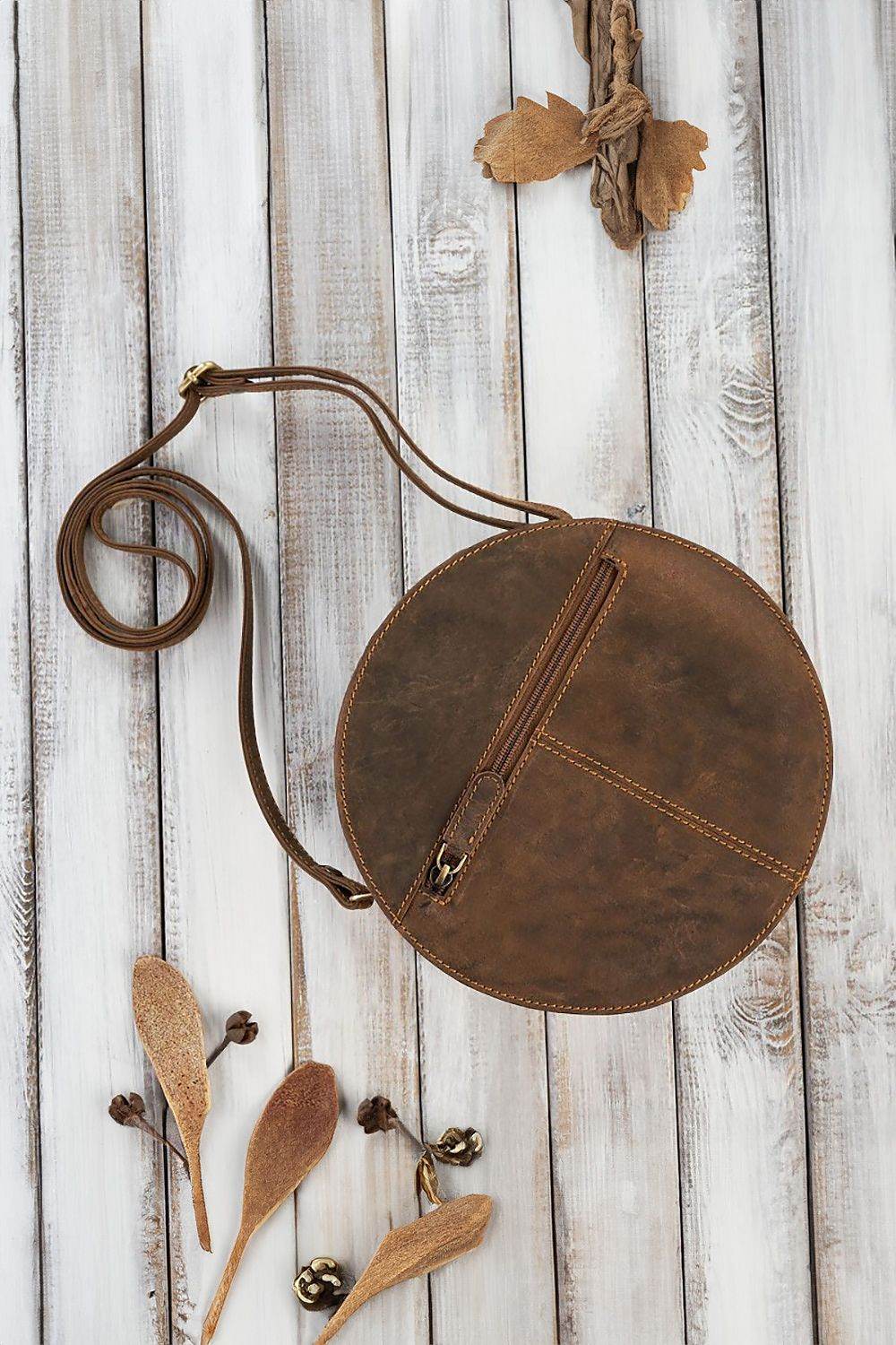 Natural leather bag Galanter - TrendFynd