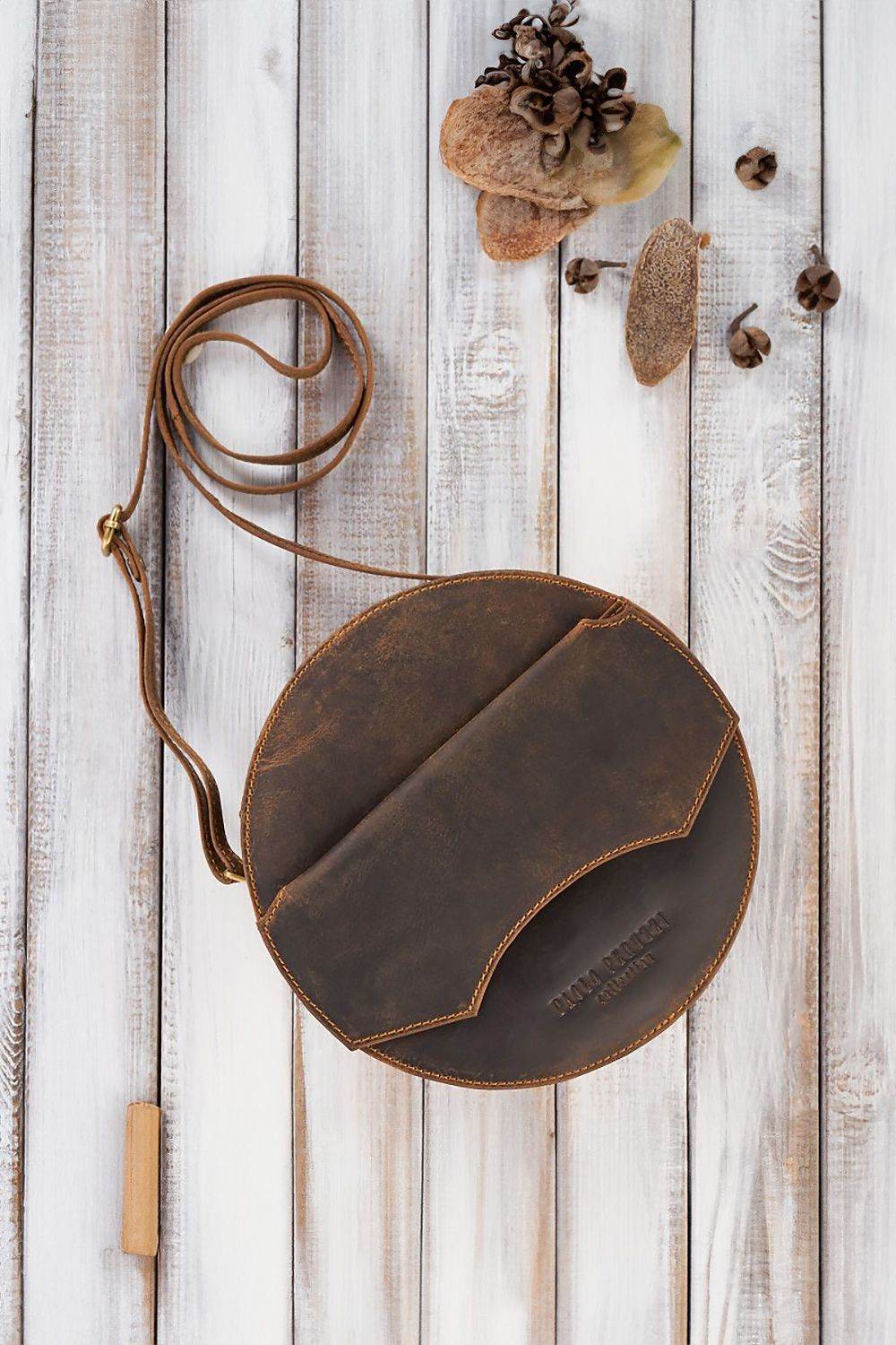 Natural leather bag Galanter - TrendFynd
