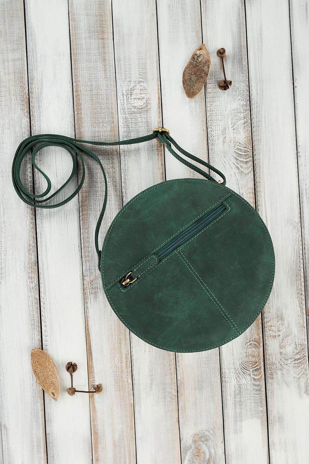 Natural leather bag Galanter - TrendFynd