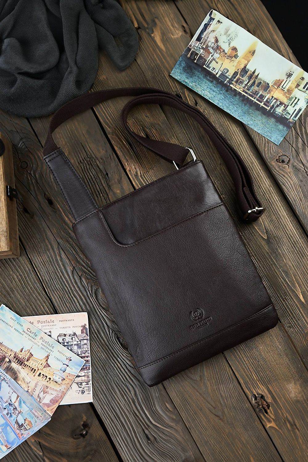 Natural leather bag Galanter - TrendFynd